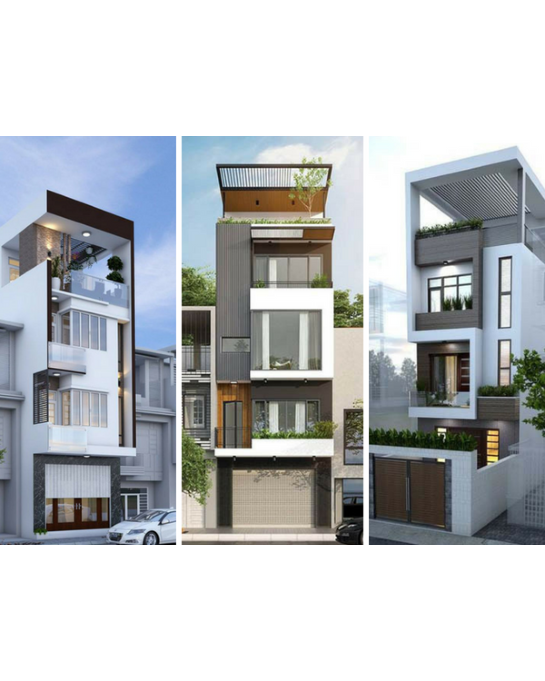 20 mẫu nhà phố mặt tiền 5m có thiết kế đẹp mang phong cách riêng