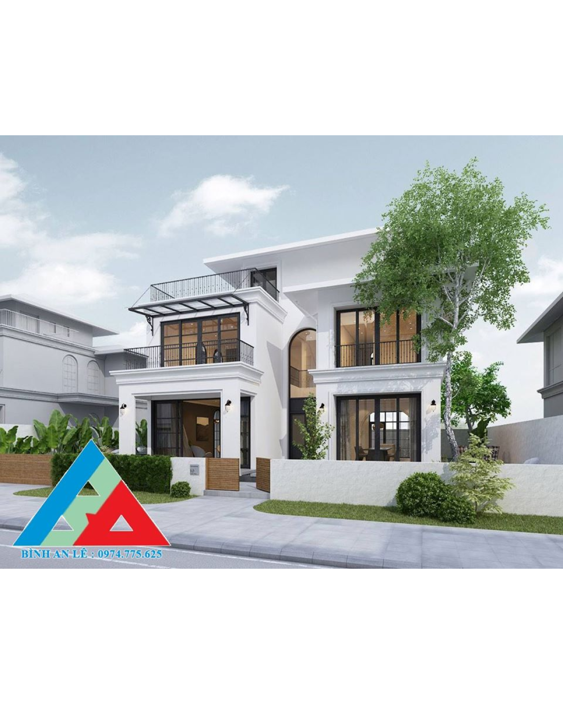 BIỆT THỰ 2 TẦNG PHONG CÁCH TÂN CỔ ĐIỂN DẠNG MINI HIỆN ĐẠI CÓ PHÒNG GIẢI TRÍ
