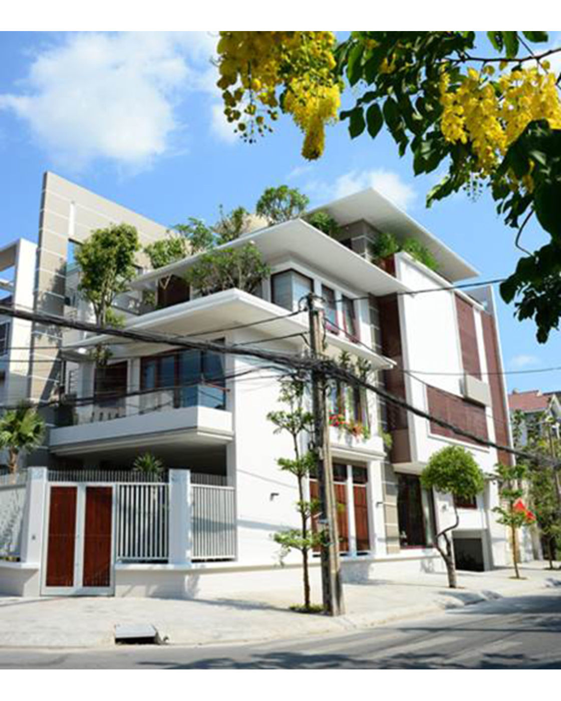 XÂY NHÀ PHỐ 2 MẶT TIỀN ĐẸP