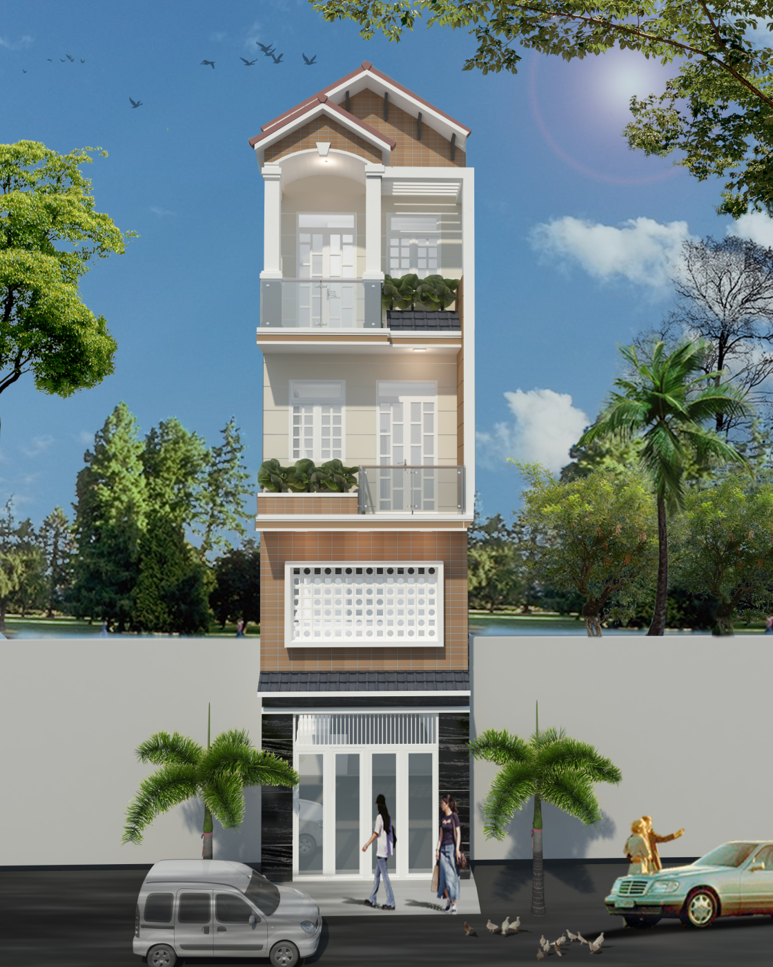 Mẫu nhà phố đẹp