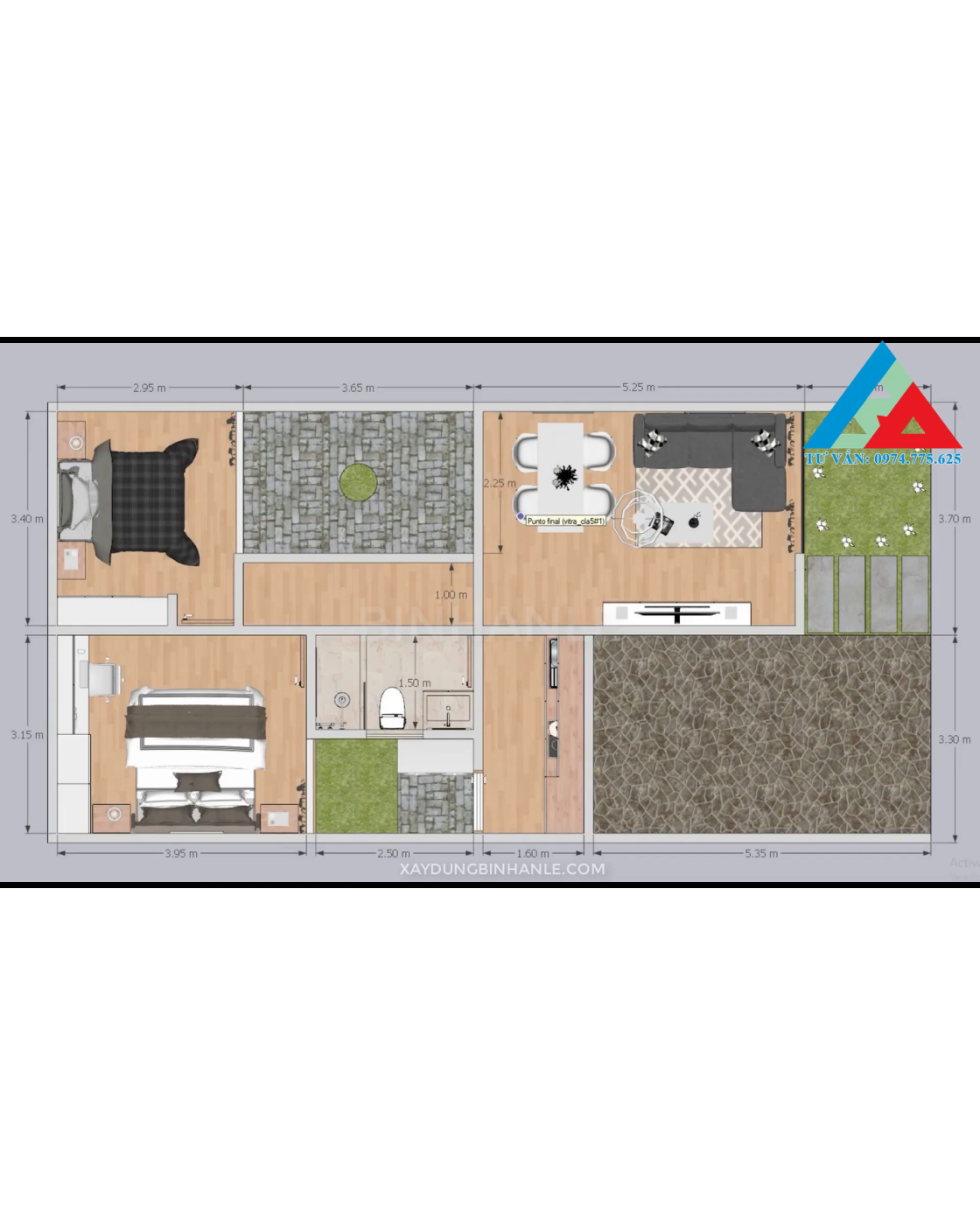 DỰ ÁN NHÀ Ở HIỆN ĐẠI: 7x14
