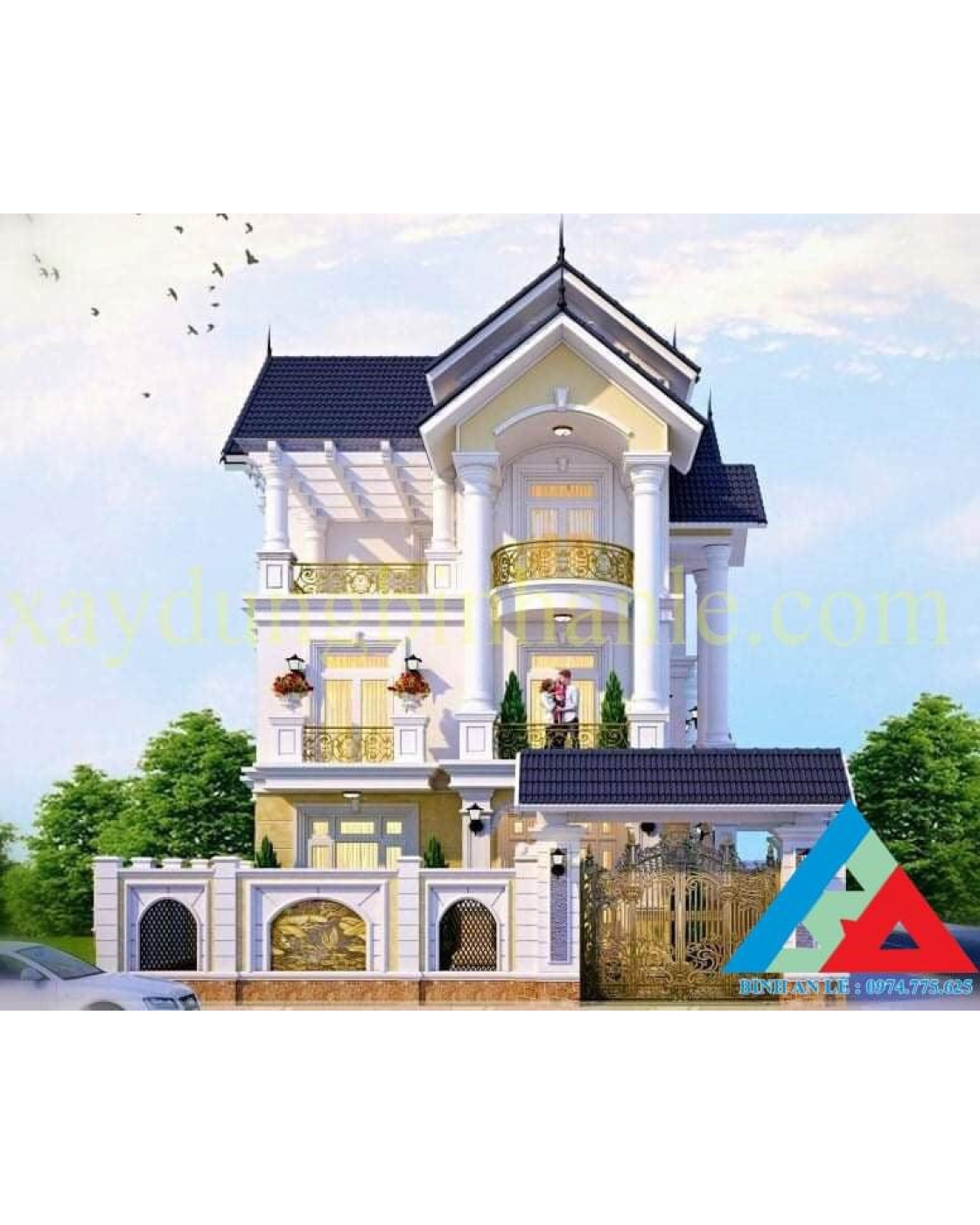 MẪU THIẾT KẾ BIỆT THỰ, NHÀ PHỐ ĐẸP ĐỒNG NAI.