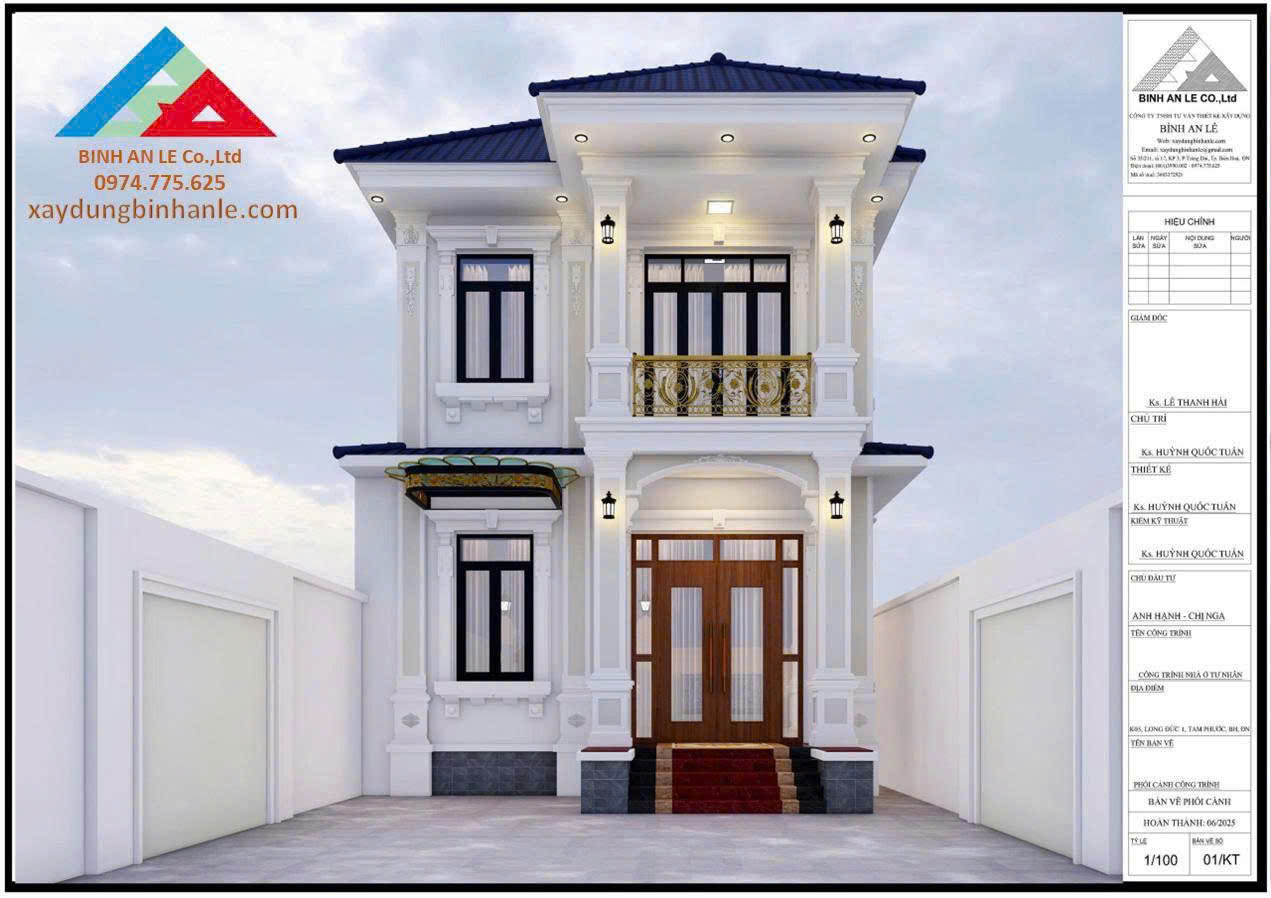 Thiết Kế Biệt Thự Tân Cổ Điển Đồng Nai