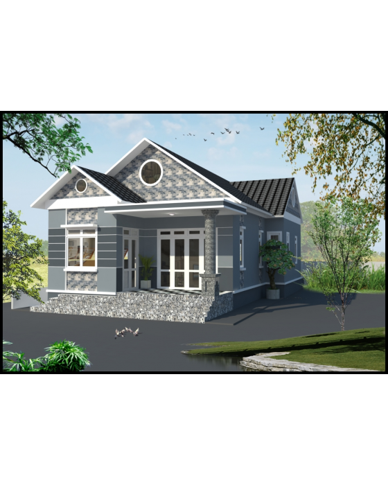 nhà cấp 4 có gác lững