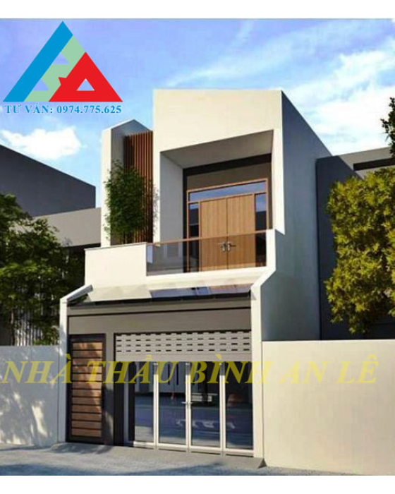Mẫu nhà phố 1 trệt 1 lửng 1 lầu đẹp