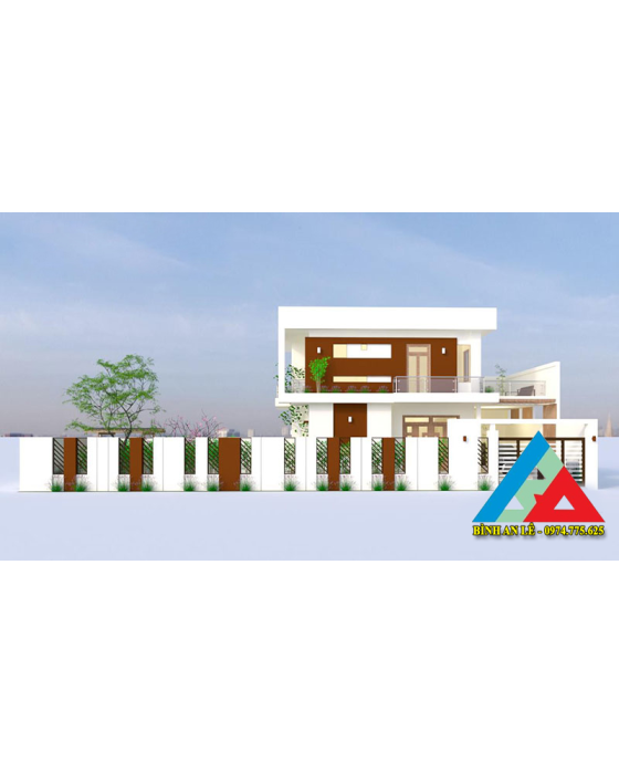 Mẫu thiết kế biệt thự mini 2 tầng 76m2