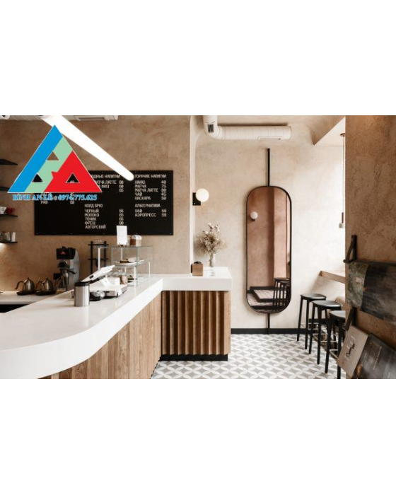 THIẾT KẾ QUÁN CAFE 80M2 PHONG CÁCH HIỆN ĐẠI