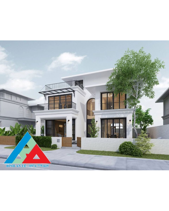 BIỆT THỰ 2 TẦNG PHONG CÁCH TÂN CỔ ĐIỂN DẠNG MINI HIỆN ĐẠI CÓ PHÒNG GIẢI TRÍ