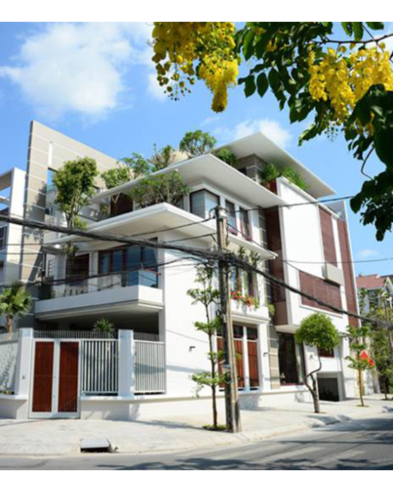 XÂY NHÀ PHỐ 2 MẶT TIỀN ĐẸP