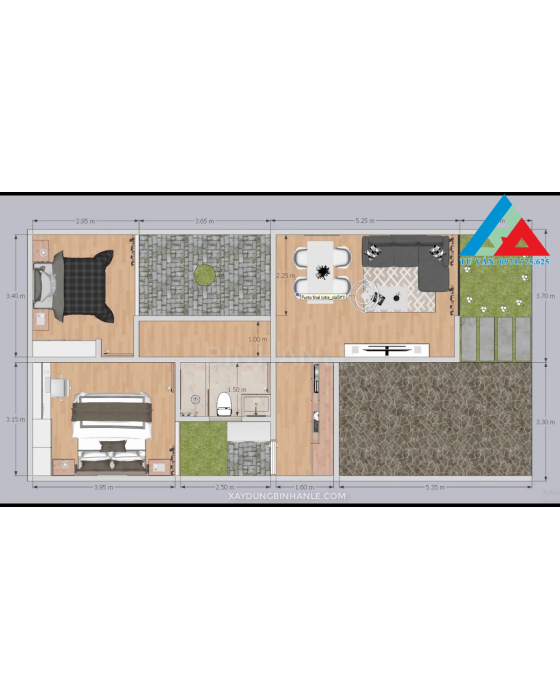 DỰ ÁN NHÀ Ở HIỆN ĐẠI: 7x14